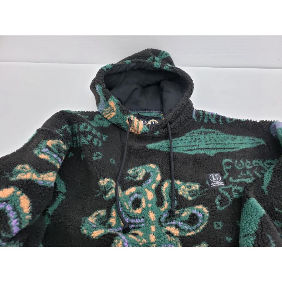 GRMY グライミー LOST BOYS ALL OVER JACQUARD SHERPA HOODIE ボア
