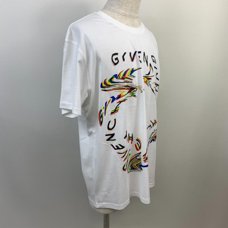 美品✨GIVENCHY ジバンシィ ミラージュロゴプリント Tシャツ ホワイトS GIVENCHY（ジバンシィ） ミラージュロゴプリント Tシャツ 半袖