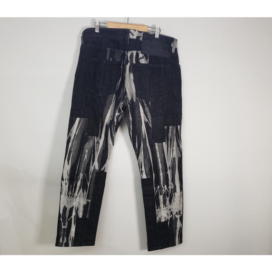 DIESEL パンツ　24ssタイダイ風パンツ グレー/ブラック DIESEL（ディーゼル） D-KRAS-X-T-SP タイダイ柄切替 ストレッチ