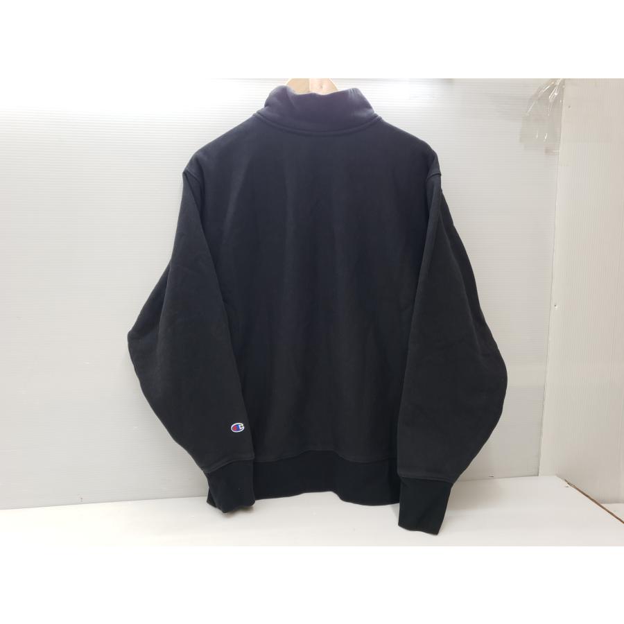 Champion REVERSE WEAVE チャンピオン リバースウィーブ ハーフジップ スウェット 586DQB サイズ2XL ロゴ ワッペン ▽091192_1
