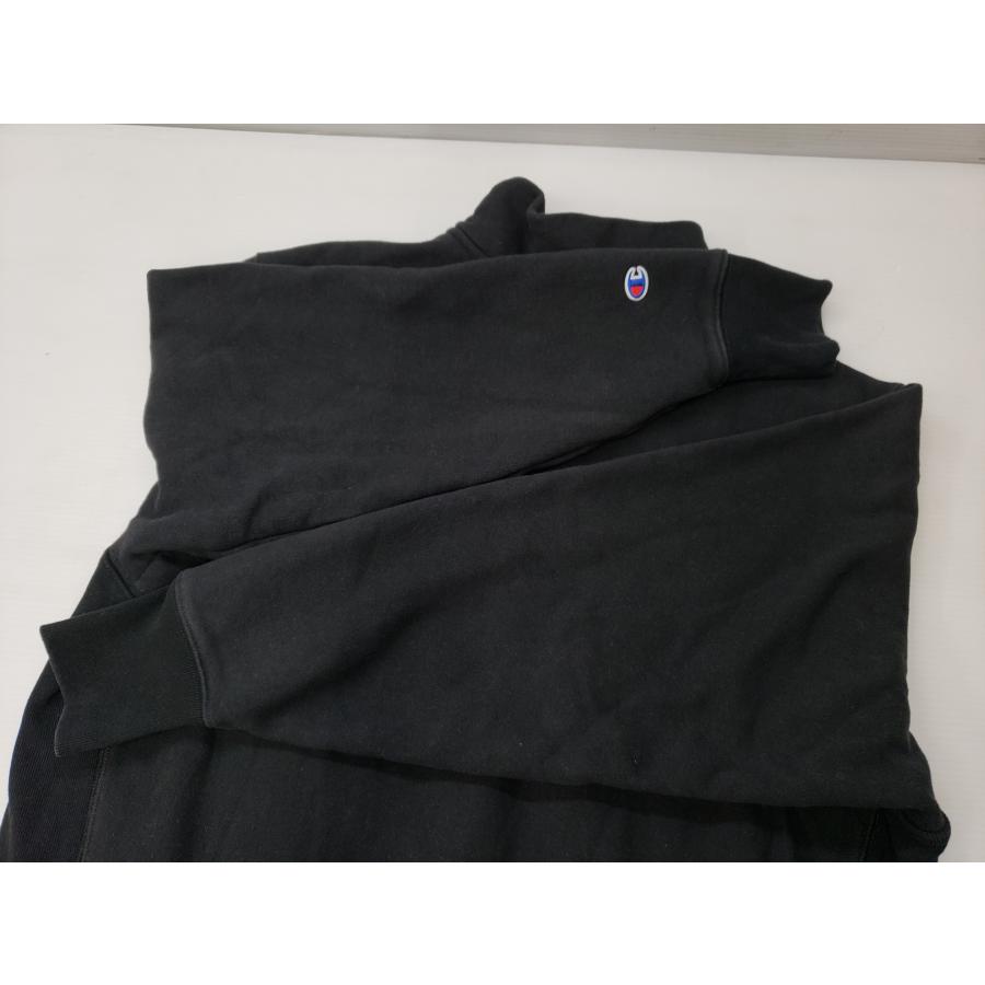 Champion REVERSE WEAVE チャンピオン リバースウィーブ ハーフジップ スウェット 586DQB サイズ2XL ロゴ ワッペン ▽091192_4