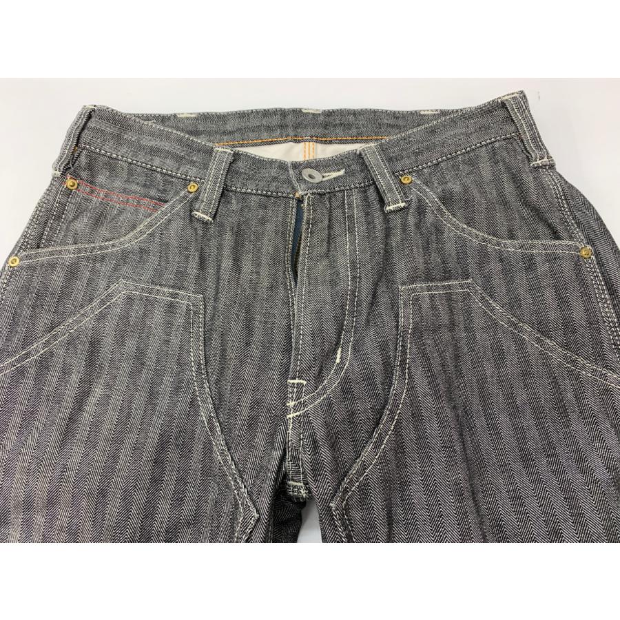 IRON HEART（アイアンハート） 10.5oz ヘリンボーン ダブルニーロガー