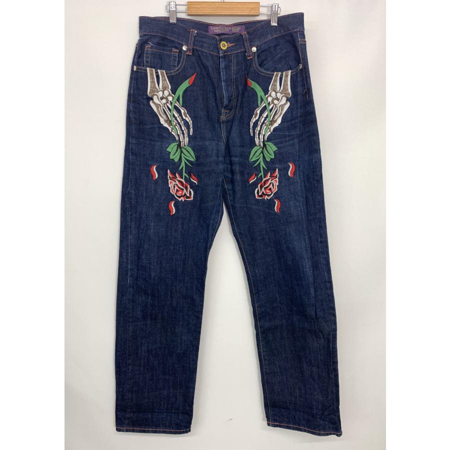 CHRISTIAN AUDIGIER（クリスチャンオードジェー） スカル 刺繍 デニム