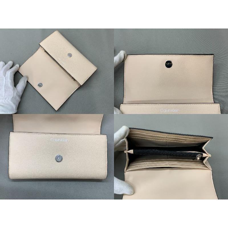 Calvin Klein（カルバン・クライン） 長財布 レディース ベージュ 箱 
