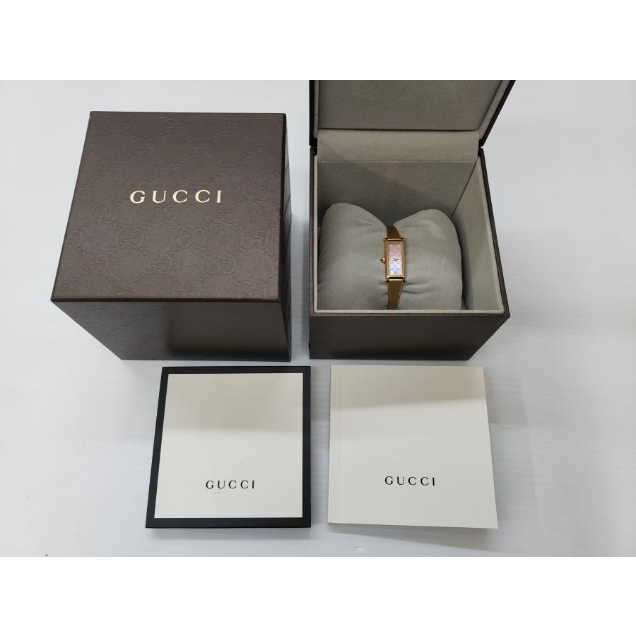 GUCCI（グッチ） 1500L GG柄ピンクシェル文字盤 YA015559 クォーツ式 