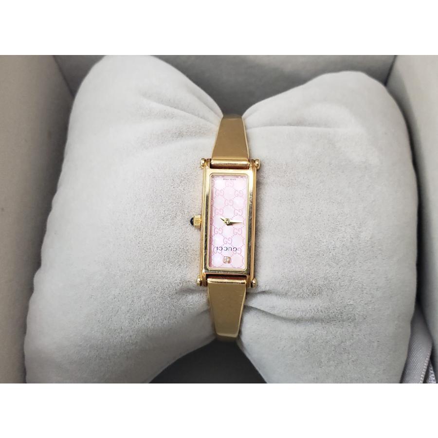GUCCI（グッチ） 1500L GG柄ピンクシェル文字盤 YA015559 クォーツ式