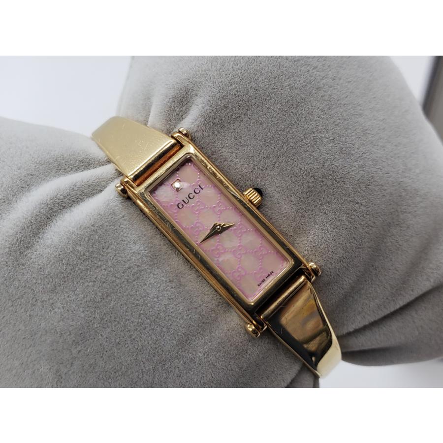 GUCCI（グッチ） 1500L GG柄ピンクシェル文字盤 YA015559 クォーツ式