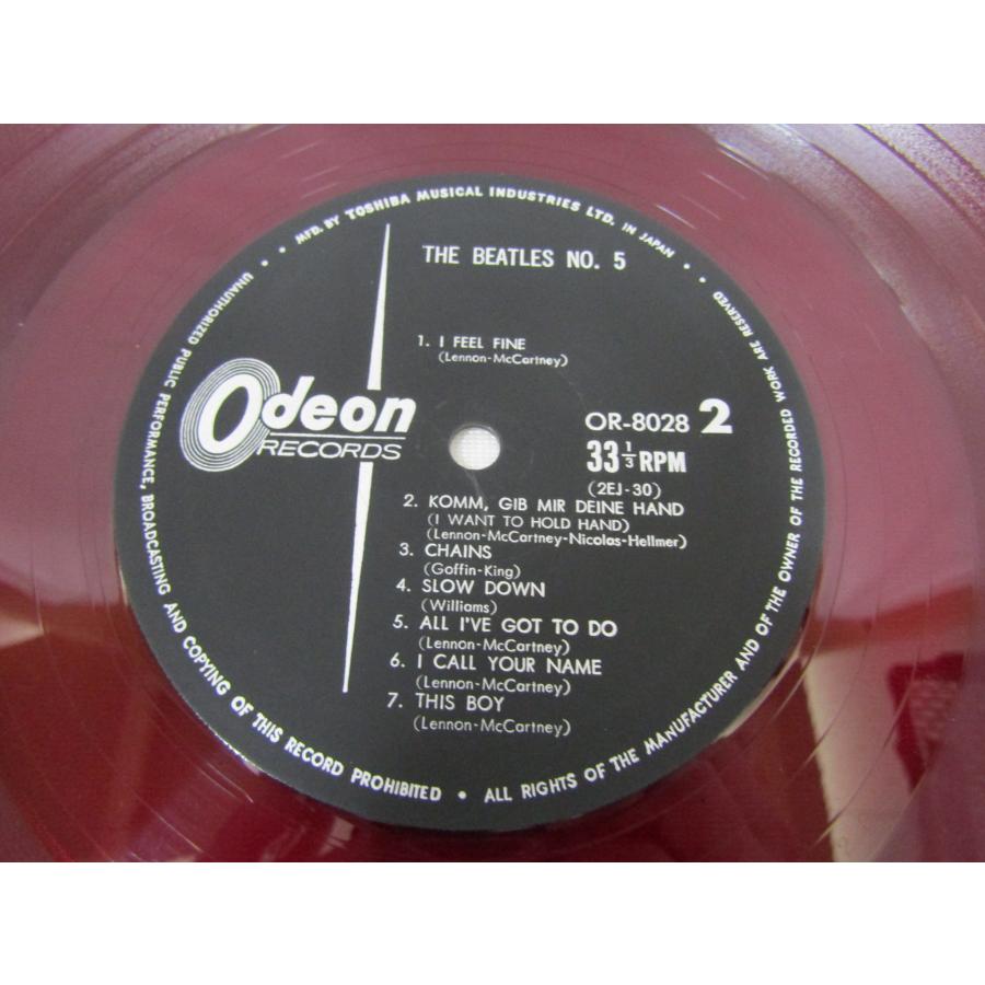 The Beatles ザビートルズ NO.5 赤盤 カラーヴァイナル 国内盤 OR-8028