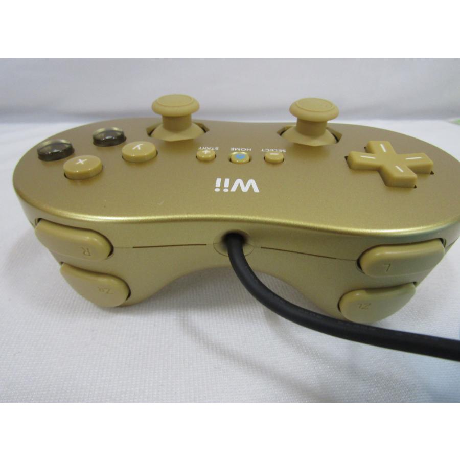 未使用 ゴールデンクラシックコントローラPRO Wii ゴールドカラー