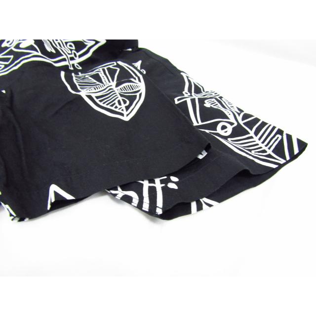 STUSSY ステューシー 総柄マスクデザイン 仮面柄 アロハシャツ 