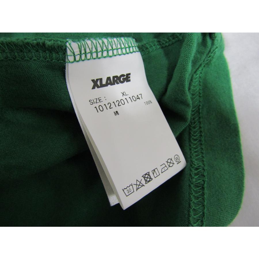 XLARGE（エクストラ ラージ） Tシャツ 半袖 グリーン 緑 デビル 刺繍 