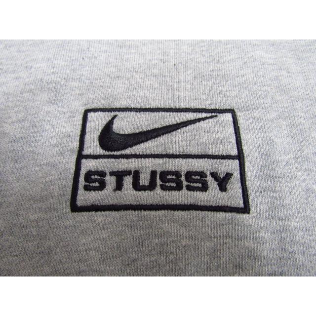 極美品 STUSSY × NIKE ステューシー × ナイキ コラボ スウェット Fleece Crew SWEAT DO9337-063 Lサイズ  中古美品 ◆10118