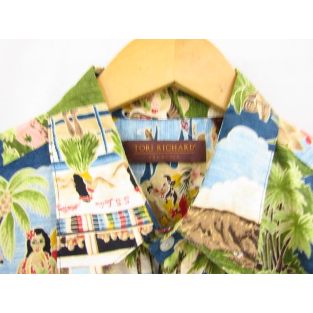 TORI RICHARD トリ・リチャード made in Hawaii アロハシャツ ハワイ ハワイアロハシャツ 柄シャツ ホノルル ハワイ製 中古品 ★100331｜thrift2nd｜03