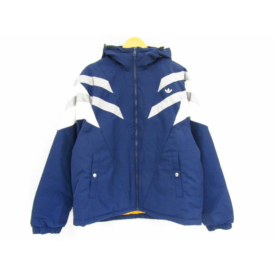 adidas（アディダス） ネイビー 紺 イエロー 黄色 VINTAGE PAD JKT 