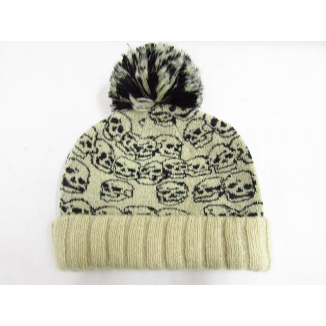 HYSTERIC GLAMOUR 緑のポンポン付きニット帽 HYSTERIC GLAMOUR 緑のポンポン付きニット帽