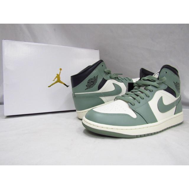 NIKE 未使用 WMNS Air Jordan1 MID JADE SMOKE BQ6472-130