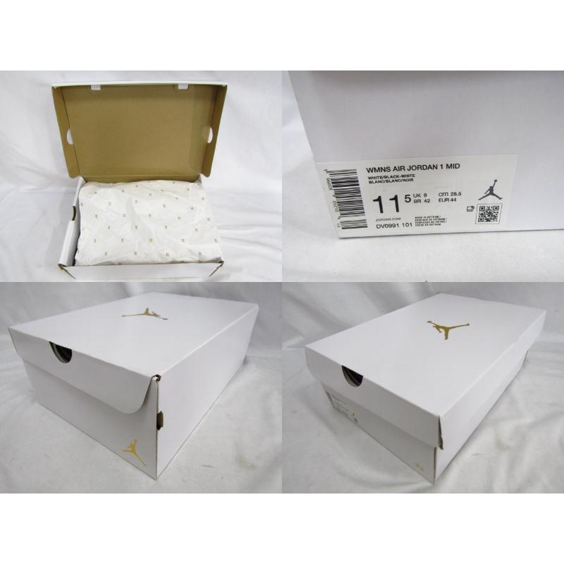 エア ジョーダン 1 未使用 NIKE AIR JORDAN MID Black White DV0991