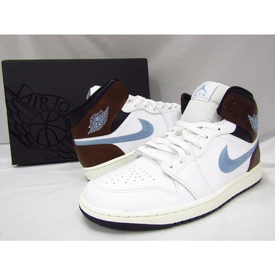 NIKE 未使用 AIR JORDAN1 MID SE BROWN BLUE GREY FQ7831-142
