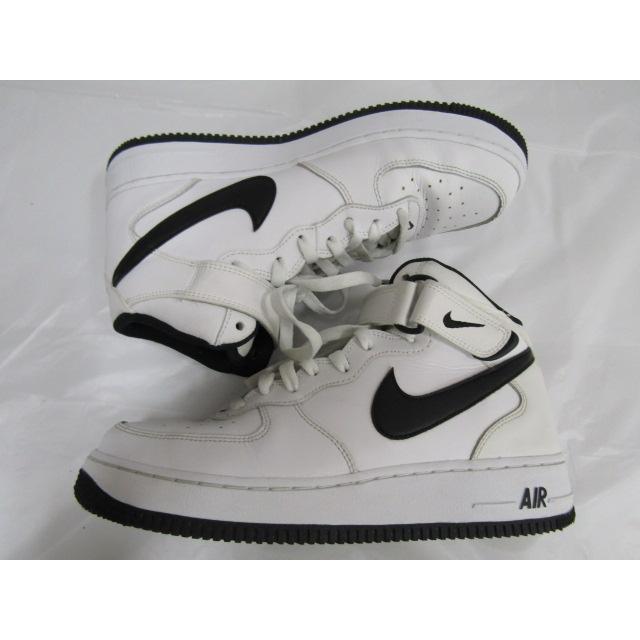 NIKE ナイキ スニーカー CK1210-110 AIR FORCE1 エアフォース MID ミッド ID カスタム スニーカー ホワイト ホワイト系 28cm【中古】 NIKE（ナイキ） Nike Air Force 1 Mid White/Black エアフォース1