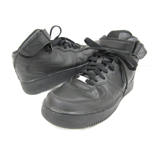 エア フォース 1 Nike Air Force Mid '07 Black/Black ナイキ エア