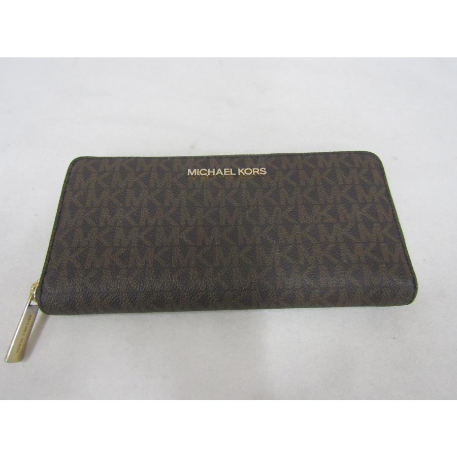 MICHAEL KORS（マイケルコース） 総柄 MKシグネチャー ラウンドジップ 