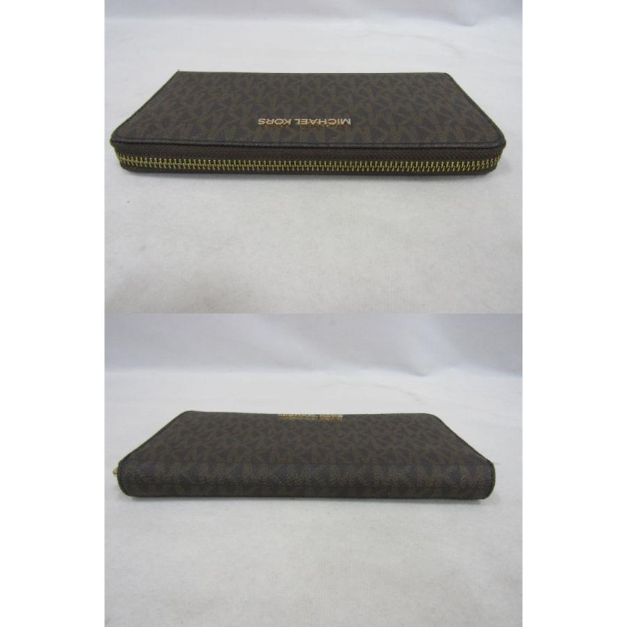 MICHAEL KORS（マイケルコース） 総柄 MKシグネチャー ラウンドジップ