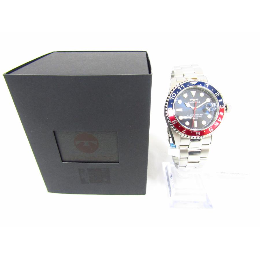 TECHNOS 回転ベゼル 10気圧防水 時計電池入り