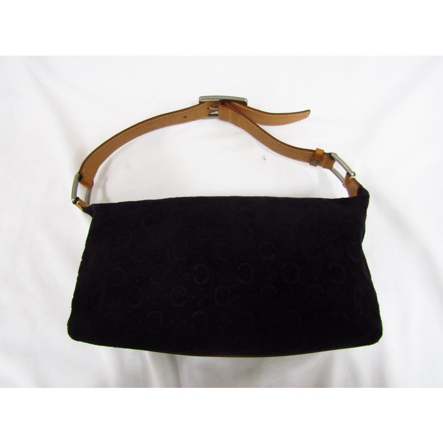 CELINE セリーヌ Cマカダム ワンショルダーバッグ ブラック スウェード 