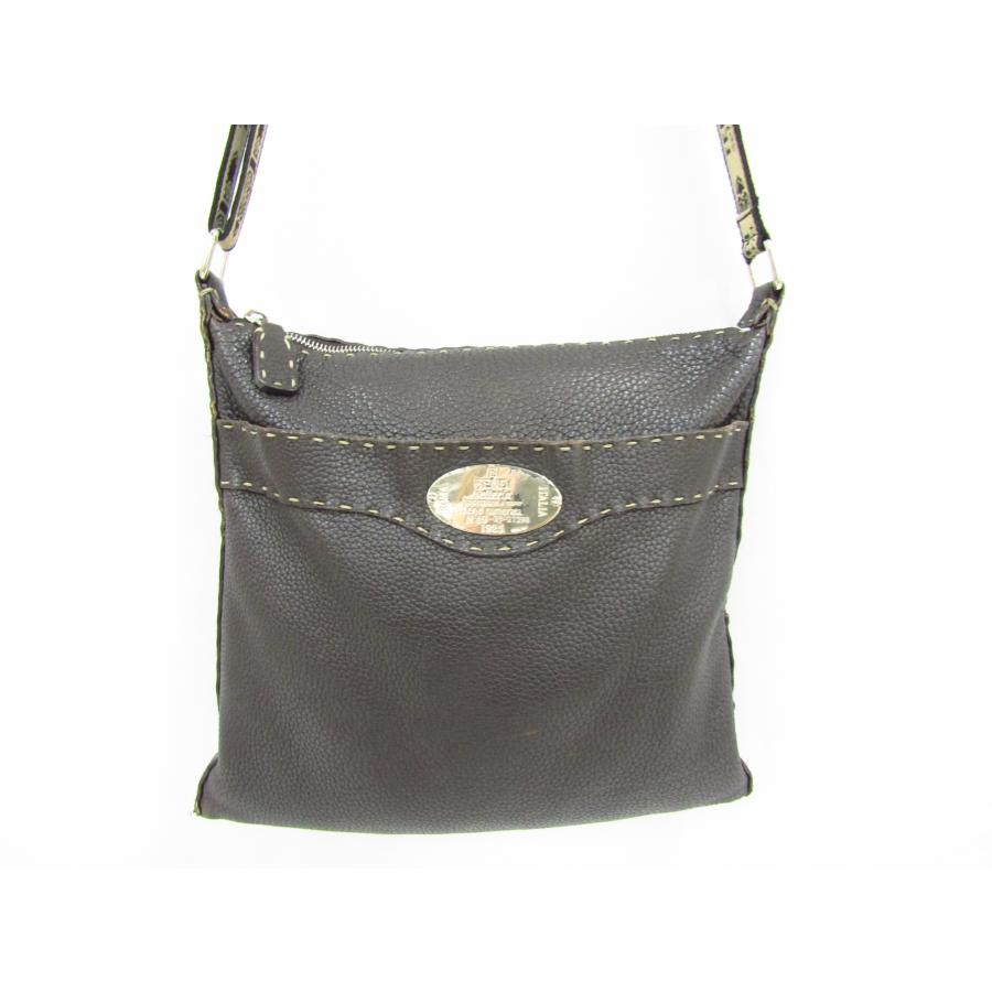 FENDI（フェンディ） 8BT109 セレリア レザー ショルダーバッグ 斜 