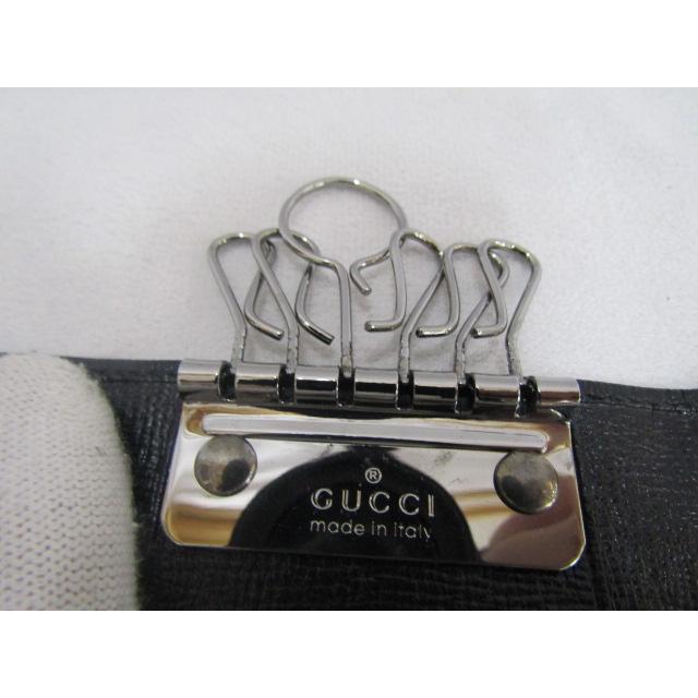 GUCCI（グッチ） 6連レザーキーケース ブラック 付属品なし 中古品