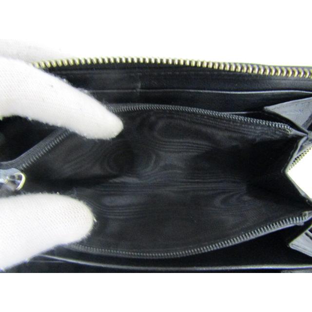 GUCCI（グッチ） GUCCI 307980 GG柄レザーロングウォレット ブラック