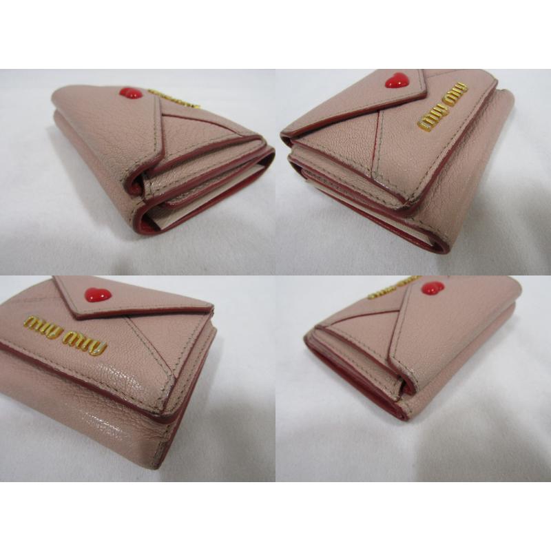 miu miu（ミュウミュウ） 三つ折りウォレット レディース三つ折り財布