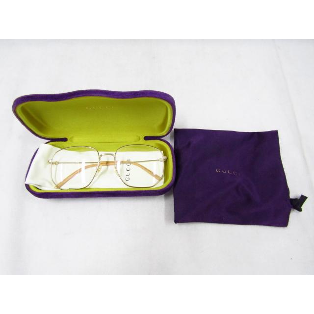 GUCCI グッチ GG03965 スクエアフレーム クリアレンズ 伊達メガネ MADE  