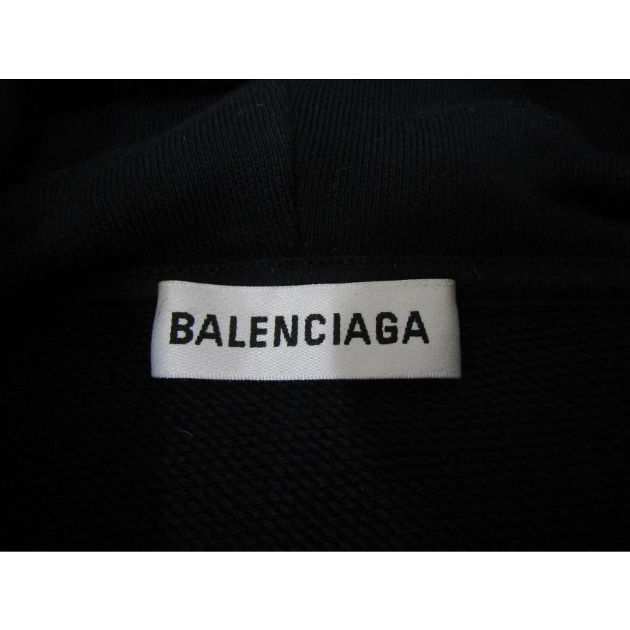 BALENCIAGA（バレンシアガ） BB LOGO PRINTED HOODIE BLACK プル
