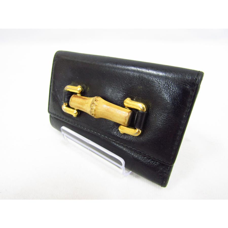 新品未使用 GUCCI グッチ バンブー レザーキーケース GUCCI（グッチ） バンブー レザー 5連キーケース キーホルダー DEPOS