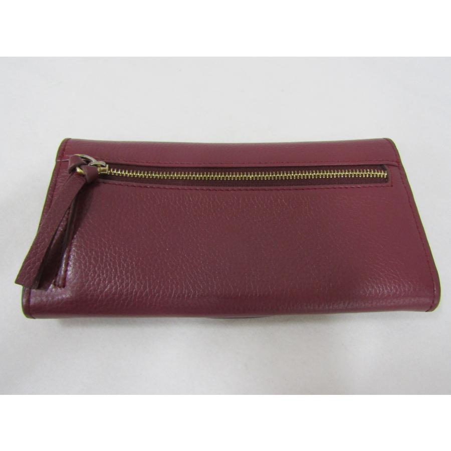 Chloe（クロエ） スタッズ ロングウォレット 長財布 赤紫 パープル
