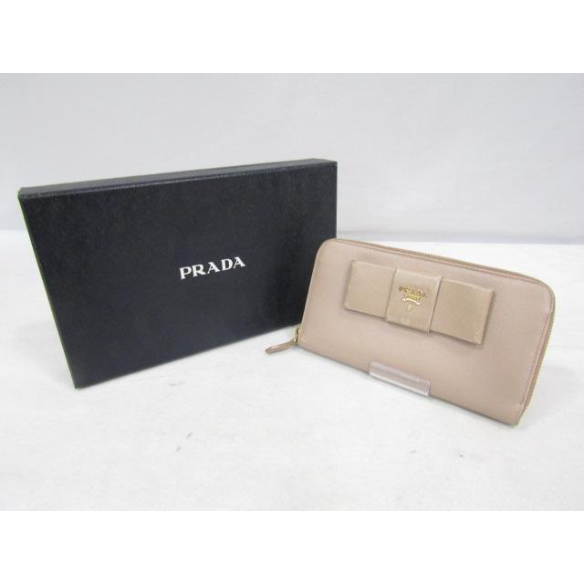 PRADA（プラダ） リボンモチーフ付きサフィアーノレザー ロング