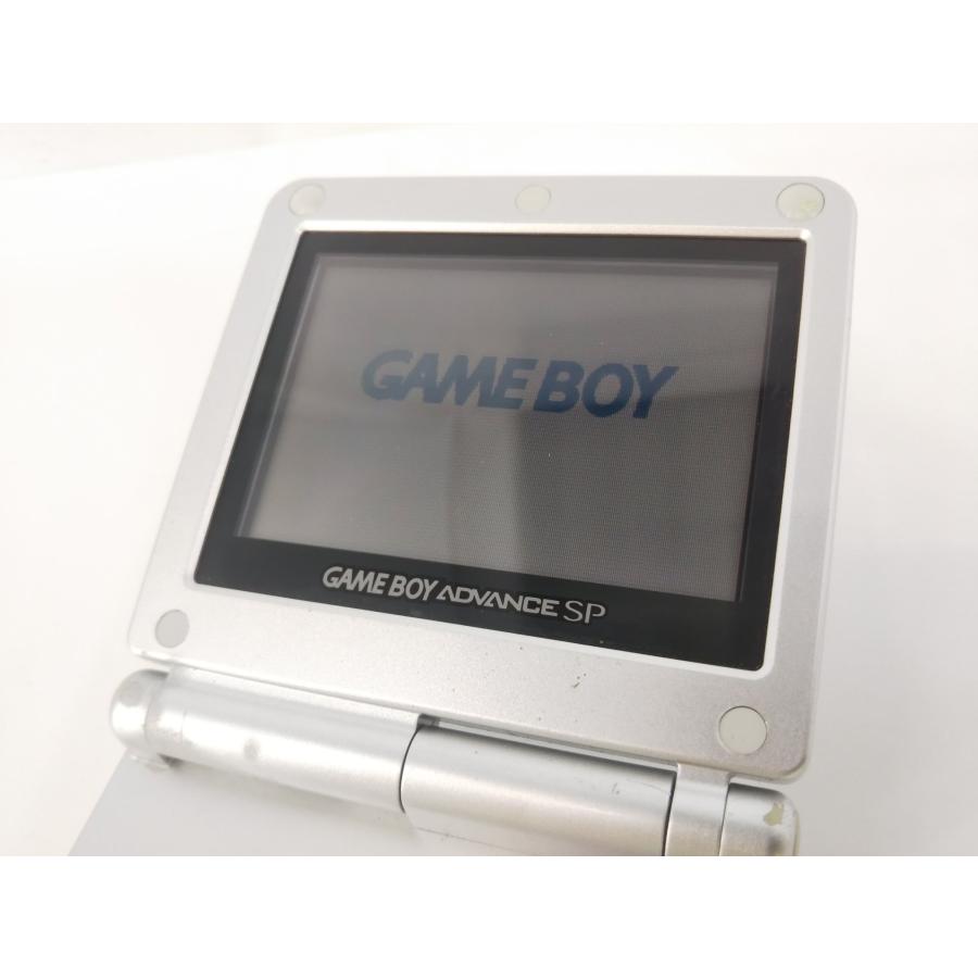 ゲームボーイアドバンスSP GBASP 本体 箱無し プラチナシルバー 