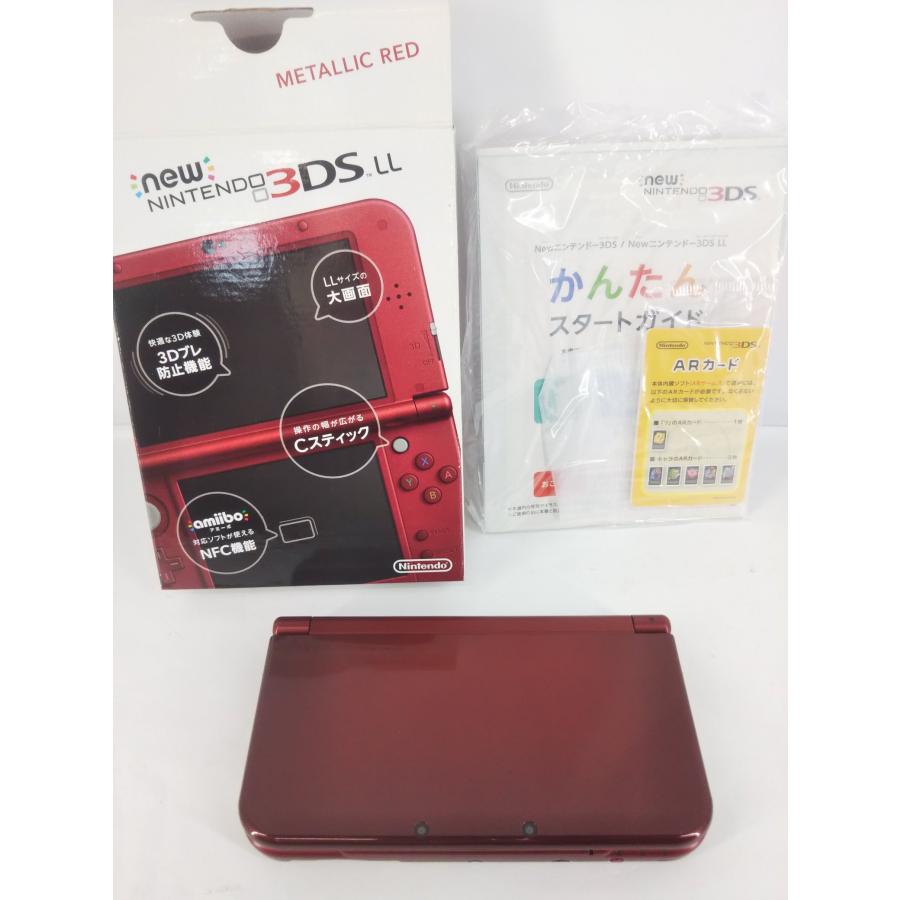 Newニンテンドー3DS LL メタリックレッド 動作確認・初期化済み 充電器