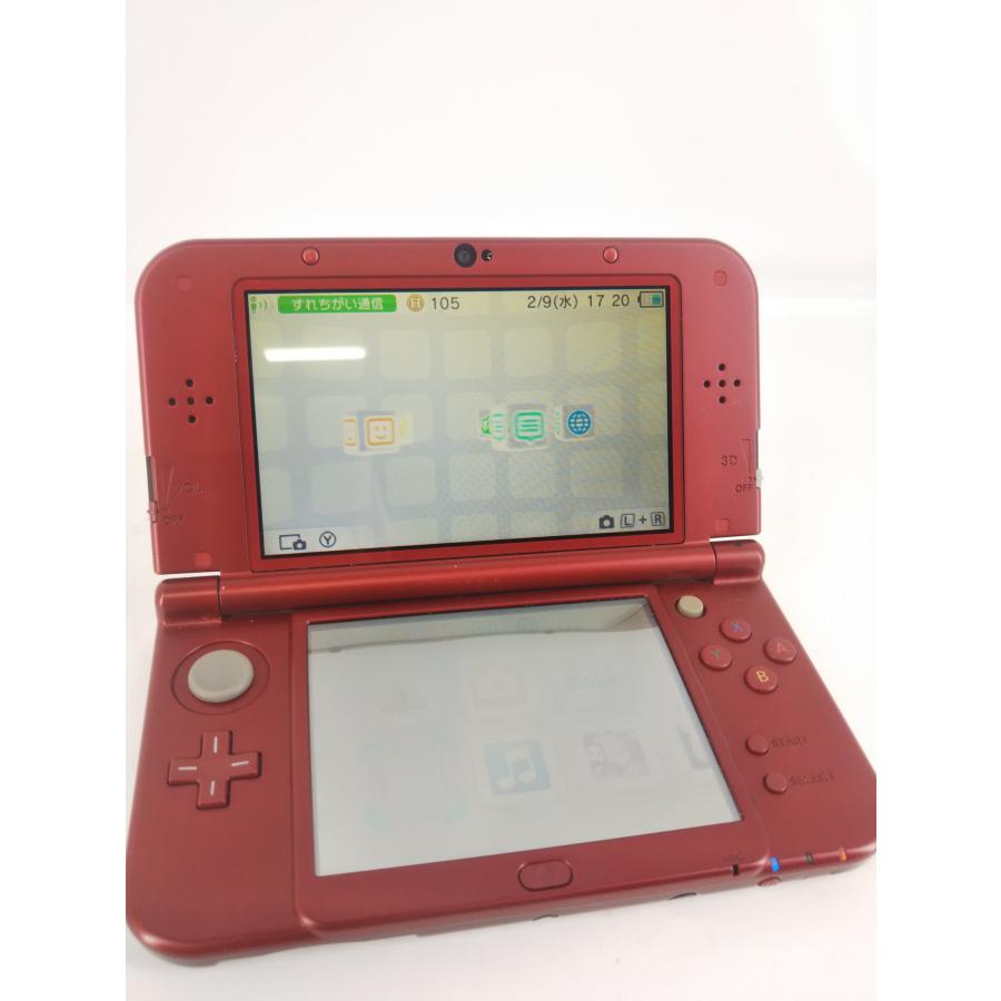 Newニンテンドー3DS LL メタリックレッド 動作確認・初期化済み 充電器