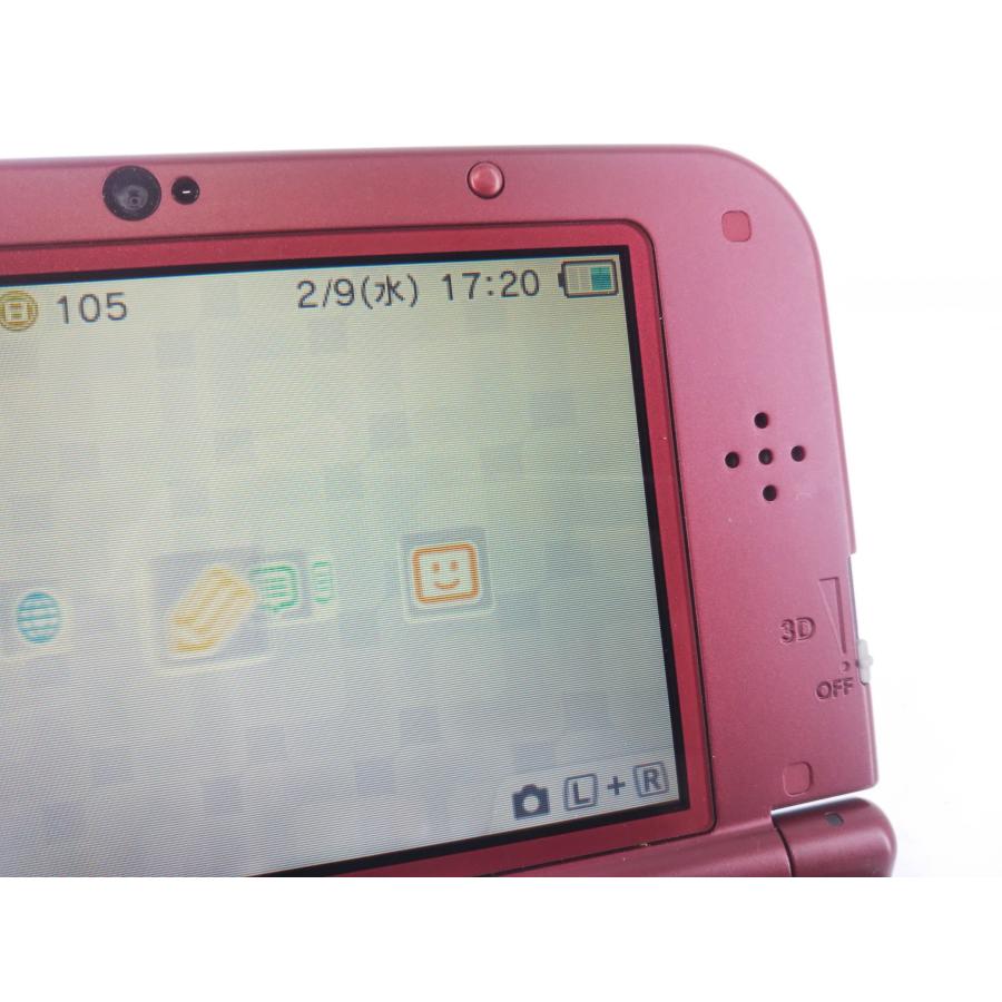 Newニンテンドー3DS LL メタリックレッド 動作確認・初期化済み 充電器