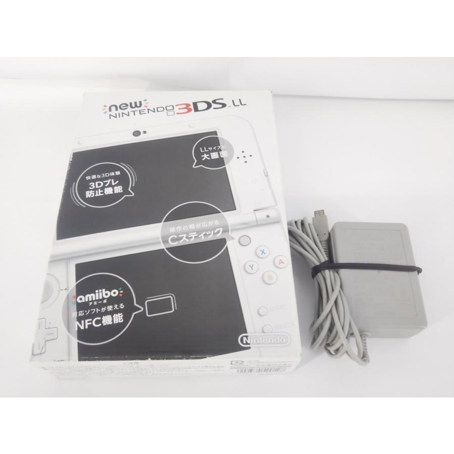 Newニンテンドー3DSLL本体　パールホワイト　充電器、箱、ARカード付 Newニンテンドー3DS LL new3DSLL 本体 パールホワイト+充電器 ARカード