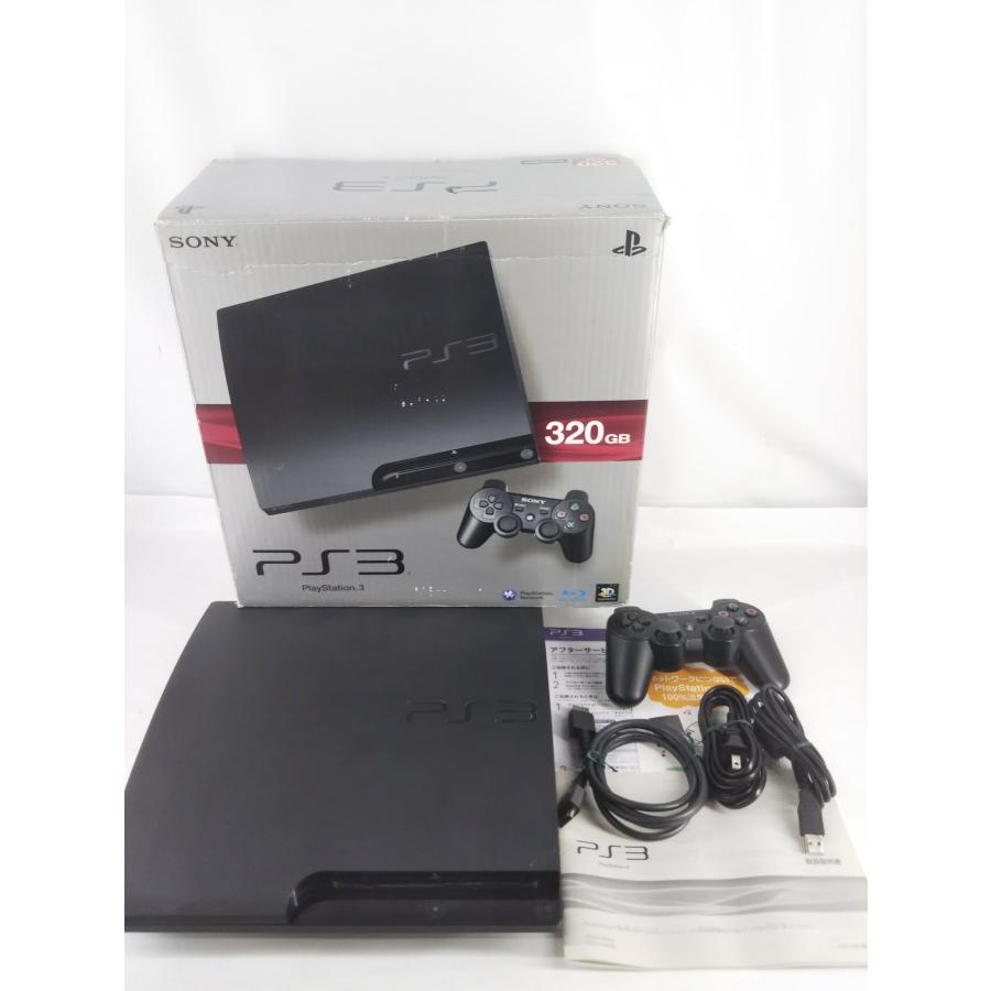 PlayStation PlayStation3 CECH-3000B ブラック 320GB 動作確認・初期