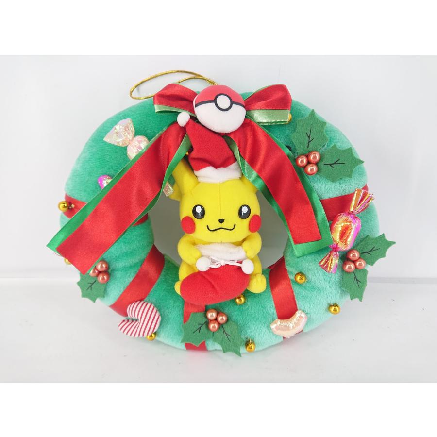 ぬいぐるみ ポケモン　クリスマス　2005年 ピカチュウ クリスマスリース Pokemon（ポケモン） ポケモンセンター ピカチュウ クリスマス リース