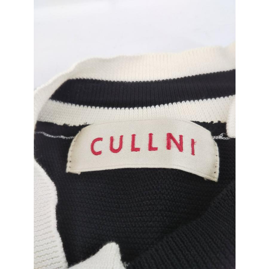 クルニ CULLNI アシンメトリー切替半袖ニット 名作 【公式通販】