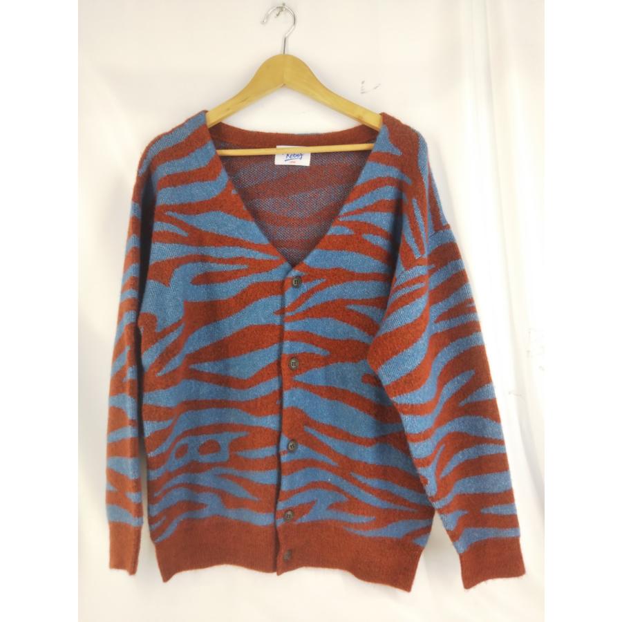 keboz ZEBRA KNIT CARDIGAN XLサイズ KEBOZ（ケボズ） ゼブラカーディガン ニット ZEBRA KNIT CARDIGAN L