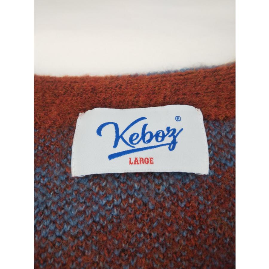 KEBOZ（ケボズ） ゼブラカーディガン ニット ZEBRA KNIT CARDIGAN L