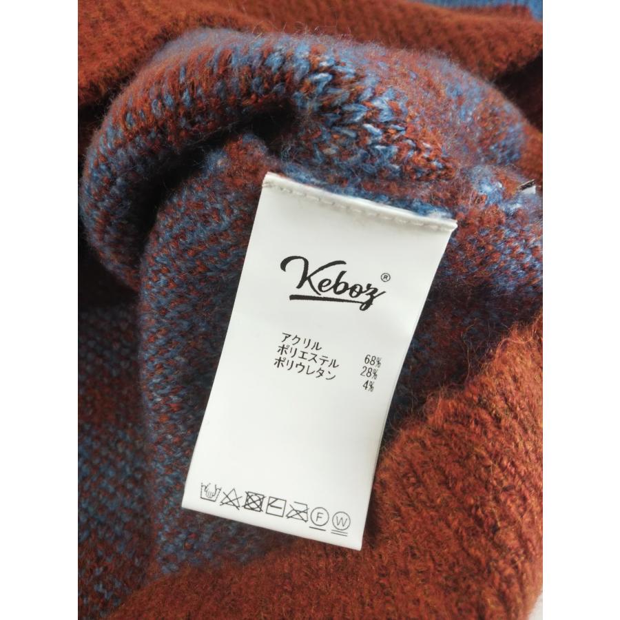 KEBOZ（ケボズ） ゼブラカーディガン ニット ZEBRA KNIT CARDIGAN L