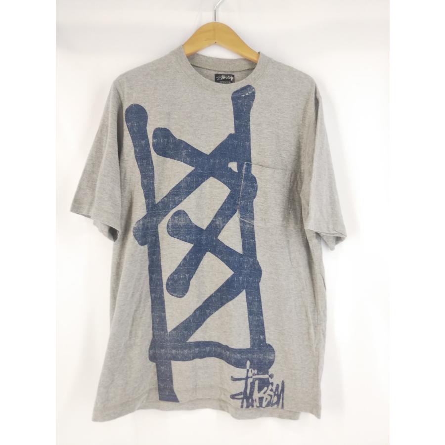 STUSSY（ステューシー） Tシャツ 25周年記念 ビッグロゴ XXV グレー
