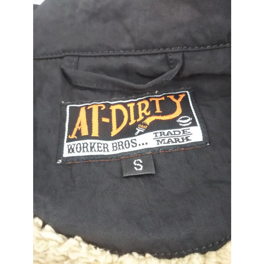 AT-DIRTY アットダーティー コーチジャケット 裏ボア ブラック Sサイズ